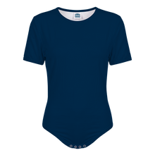 Dark Blue Shades Adult Baby Boy Sissy Onesie with Snap in the Crotch