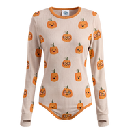 Smarty Pumpkin Long Sleeve Adult Baby Halloween Onesie