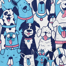 Adult Baby Boy Dog Pack Snap in the Crotch Onesie