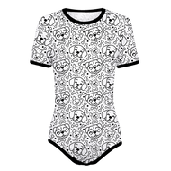 Adult Baby Boy Dogs and Bones Snap in the Crotch Onesie