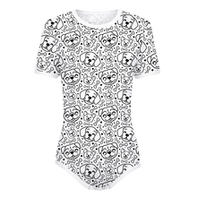 Adult Baby Boy Dogs and Bones Snap in the Crotch Onesie