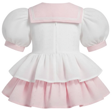Dorothea Custom Fit Pink & White Eyelet Adult Sissy Sailorette Dress by Leanne's