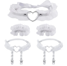 5pc Choker Necklace Bracelet Garter Accessories for Sissy Lolita Dress up