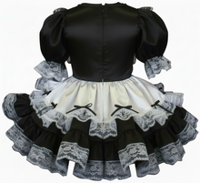 Fern Custom Fit Lacy Satin French Maid Adult Little Girl Sissy Dress by Leanne's