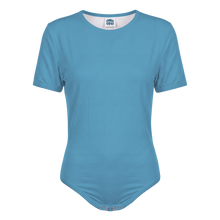 Shades of Light Blue Adult Baby Boy Snap in the Crotch Onesie