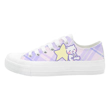 Pastel Kawaii Plaid Sneakers