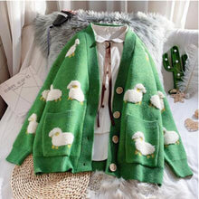 Sheep Cardigan Sweater Big Buttons - 3 Colors