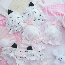 Cat Paw & Ears Underwear Set - 2 Colors