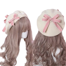 Daisies & Bows Beret Hat - Choose Color