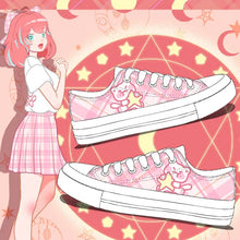 Pastel Kawaii Plaid Sneakers