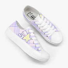 Pastel Kawaii Plaid Sneakers