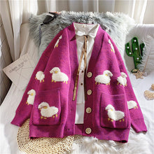 Sheep Cardigan Sweater Big Buttons - 3 Colors