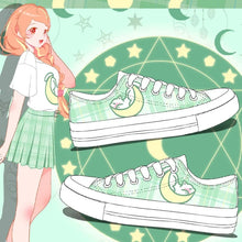 Pastel Kawaii Plaid Sneakers