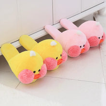 Kawaii ABDL Plush Ducky Slippers - Yellow or Pink