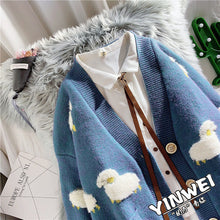 Sheep Cardigan Sweater Big Buttons - 3 Colors