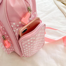 Sweet Pink Strawberry Polka Dots Bows Backpack