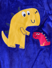 Striped Yellow Dino Adult Baby Boy Footed Pajama