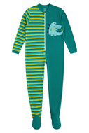 Crocodile Adult Baby Boy Footed Pajama