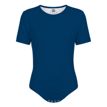 Dark Blue Shades Adult Baby Boy Sissy Onesie with Snap in the Crotch