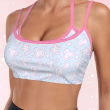 Kawaii Bubbles Double Strap Sports Sissy Bra