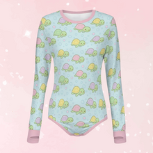 Tiny Turtle Pastel Long Sleeve Snap in the Crotch ABDL Onesie
