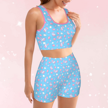 Kawaii Candy Marshmallows 2pc Duo Comfort Tank & Shorts Set
