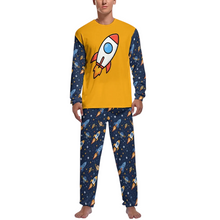 Cosmic Rocket Adult Little Boy Soft Jammies 2pc Play Set Pajamas