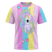 Certified Cutie Rainbow Unicorn Unisex Sissy Tee