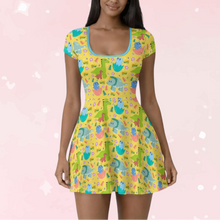 Dino Hatchlings Adult Baby Girl Play Dress with Attached Shorts