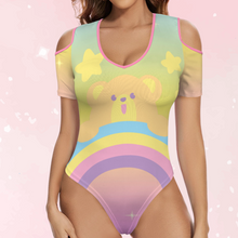 Rainbow Snuggle Bear Peekaboo Sissy Playsuit
