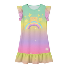 Adult Rainbow Snuggle Sissy Ruffle Play Dress