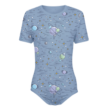 Adult Baby Boy Planets Snap in the Crotch Sissy Onesie