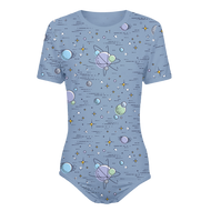 Adult Baby Boy Planets Snap in the Crotch Sissy Onesie