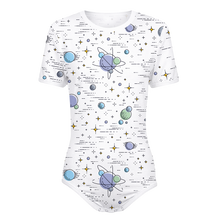 Adult Baby Boy Planets Snap in the Crotch Sissy Onesie