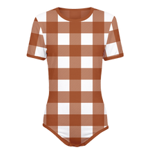 Adult Baby Diaper Lover Plaid Playtime Onesie | Snap in the Crotch