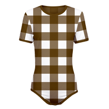 Adult Baby Diaper Lover Plaid Playtime Onesie | Snap in the Crotch