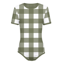 Adult Baby Diaper Lover Plaid Playtime Onesie | Snap in the Crotch
