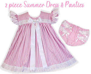 Ready to Wear 2pc Adult Baby Summer Dress Rhumba Panties Sissy ABDL by Leanne's