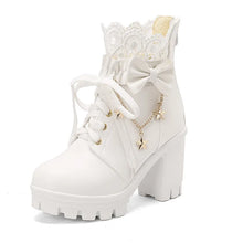 Pretty Ankle Boots - Pink White or Black
