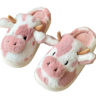 Cute Adult Cow Slippers - Choose Your Color