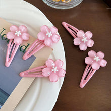 Pink Cherry Blossom Sissy Hair Clips