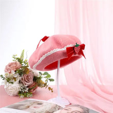 Pink Strawberry Beret Kawaii Hat