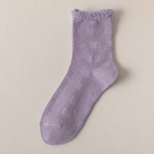 Purple Floral Adult Sissy Socks