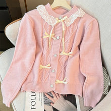 Cute Lace Collar Pastel Cardigan