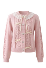 Cute Lace Collar Pastel Cardigan