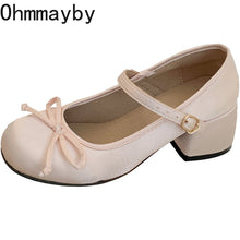 Ballerina Mary Jane Lolita Shoes with Bows - 2 Colors