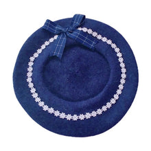 Daisies & Bows Beret Hat - Choose Color