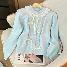 Cute Lace Collar Pastel Cardigan