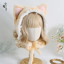 Fuzzy Cat Ears Bonnet
