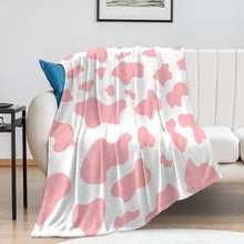 Cow Print Flannel Blanket - 2 Colors